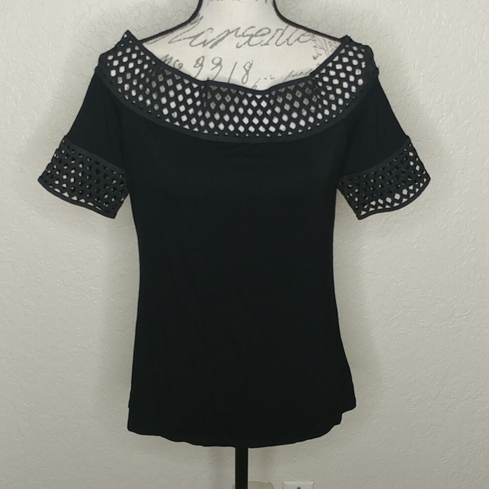 Montagne Top With Lattice Trim Black Size M